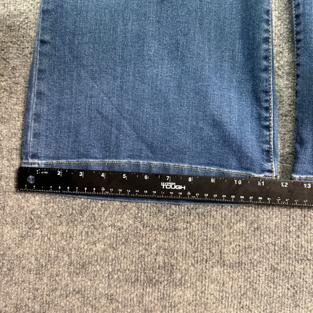 KUT from the Kloth Meg Wide Leg Jeans Womens 10 Blue High Rise Patch Pockets - Picture 10 of 15